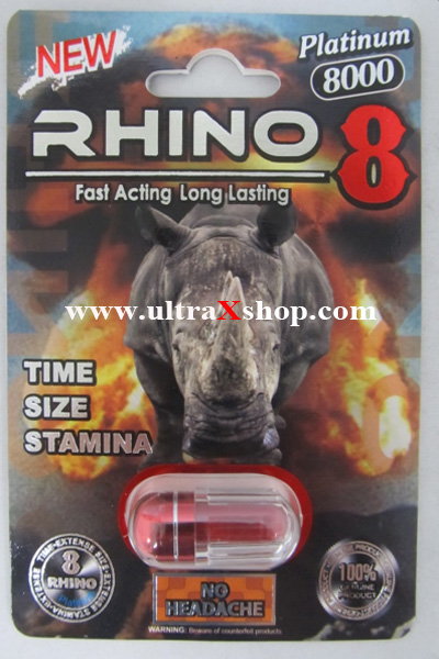 Rhino 8 8000 Platinum Pill