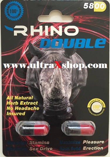 Rhino Double Pill 5800mg Genuine Male Enhancer