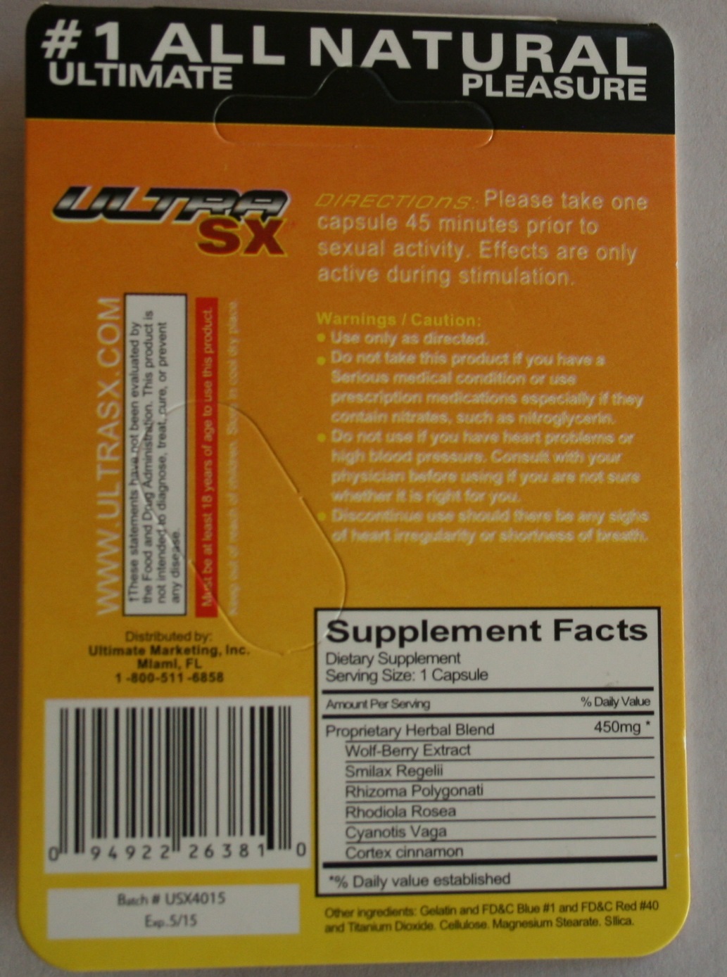 ULTRA SX (JUST FOR MEN) 