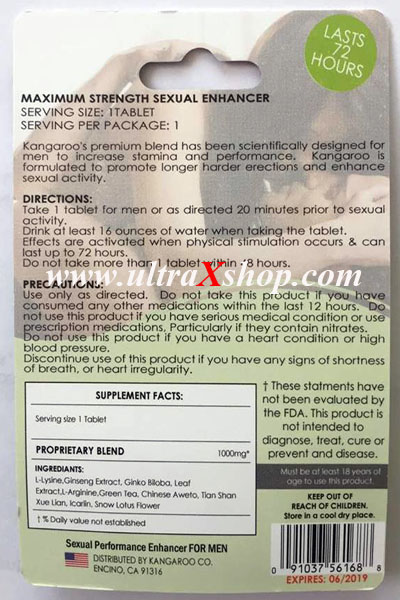 Kangaroo Pills (Easy To Be A Man) Male Enhancer