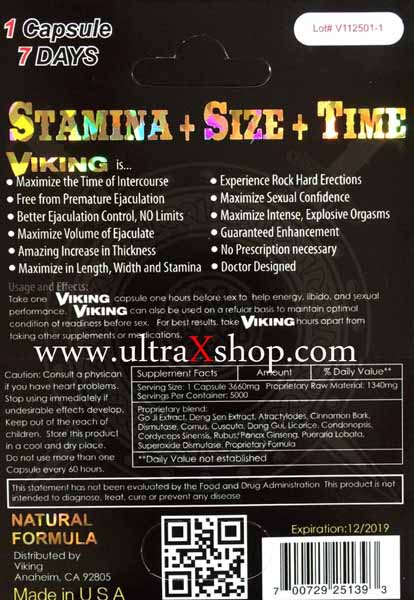 Viking Male Enhancement and Performance Booster Pill