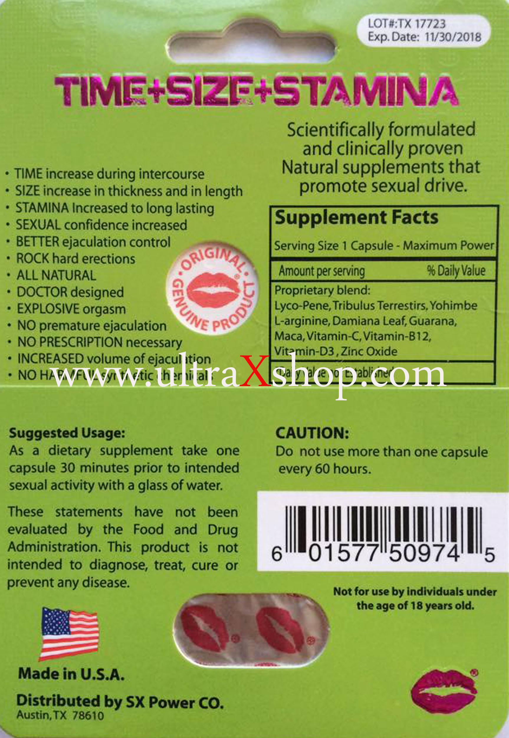 Black Mamba Premium 2250pwr Triple Maximum Enhancement for Men (New Improved Formula)