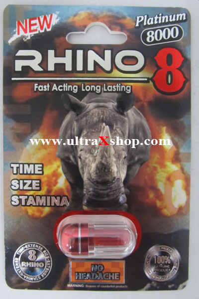 Permanent Link: Rhino 8 8000 Platinum Pill. 
